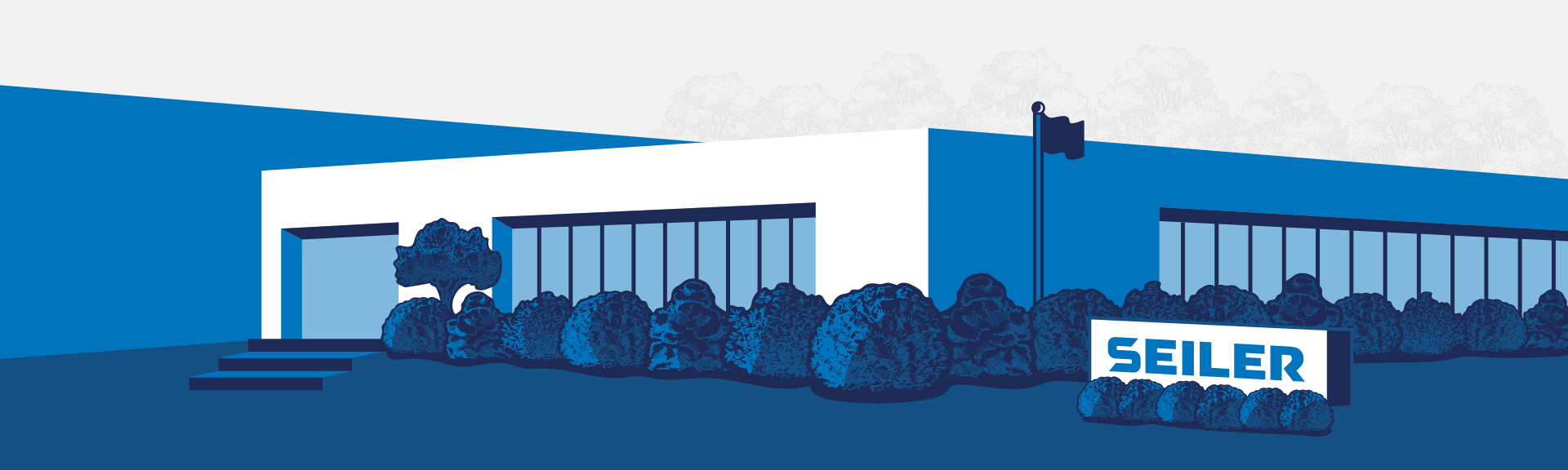 Digital Illustration of Seiler Headquarters in St. Louis Missouri